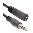 Cable Extension De Audio 3.5mm 3 Mts Punta Dorada