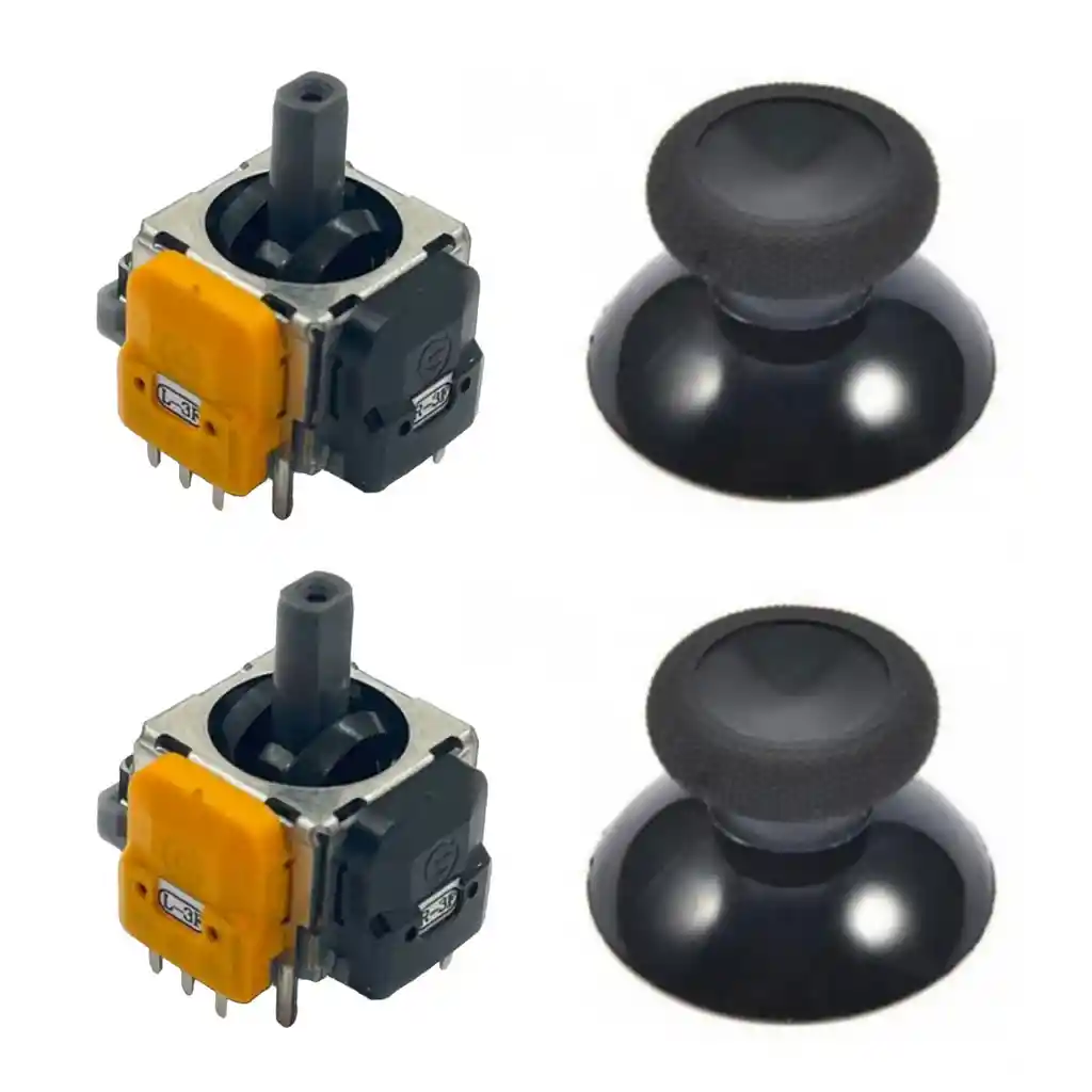 2 Joystick Magneticos Anti- Drift + 2 Capuchas Compatibles Con Xbox