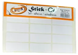 Rotulo Adhesivo Rectangular Blanco 50-20 X 120 Unidades