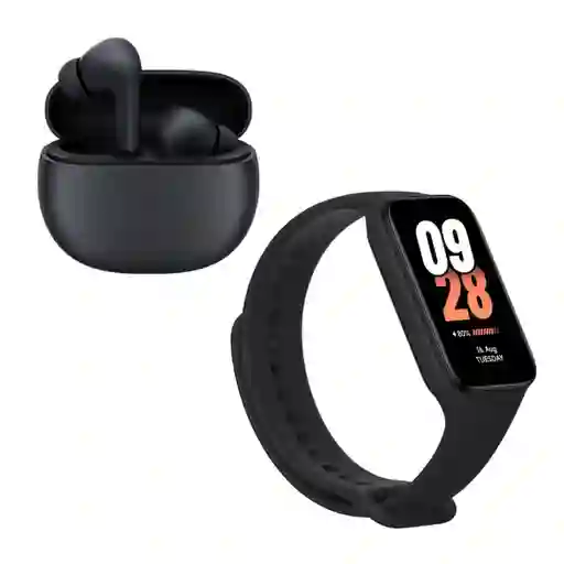 Kit Active: Xiaomi Smart Band 8 Blk + Auriculares Buds 4 Blk