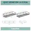 Organizador De Ducha Set X2 Repisa Baño Adhesivo Inoxidable