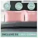 Funda Almohada Satin Tipo Seda Set X 3 Coral 50x76cm