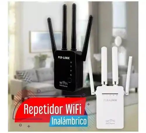 Repetidor Router Rompe Muro Super Potente Wifi 4 Antenas