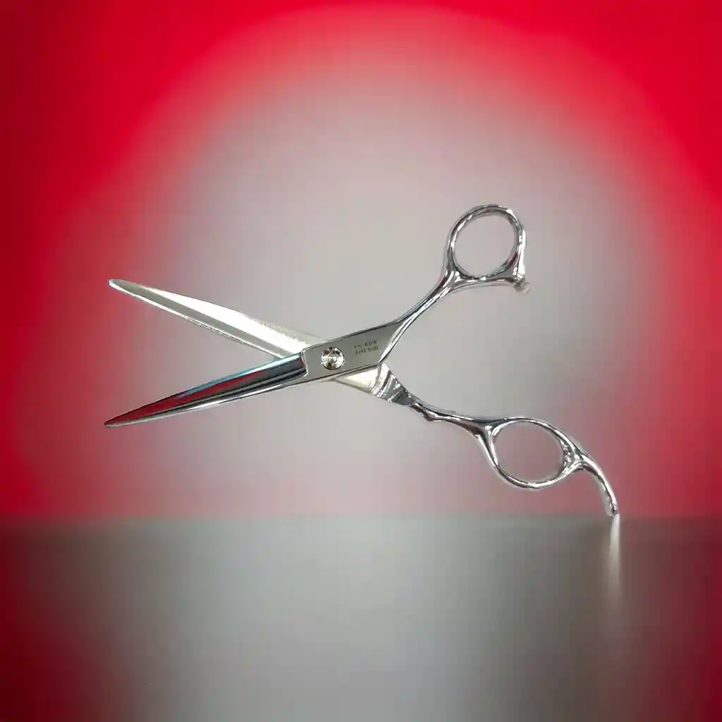 Tijera Profesional Corte De Cabello (filo Liso) Plateada