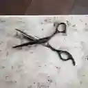 Tijera Profesional Corte De Cabello (filo Liso) Negra