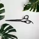 Tijera Profesional Corte De Cabello (filo Liso) Negra