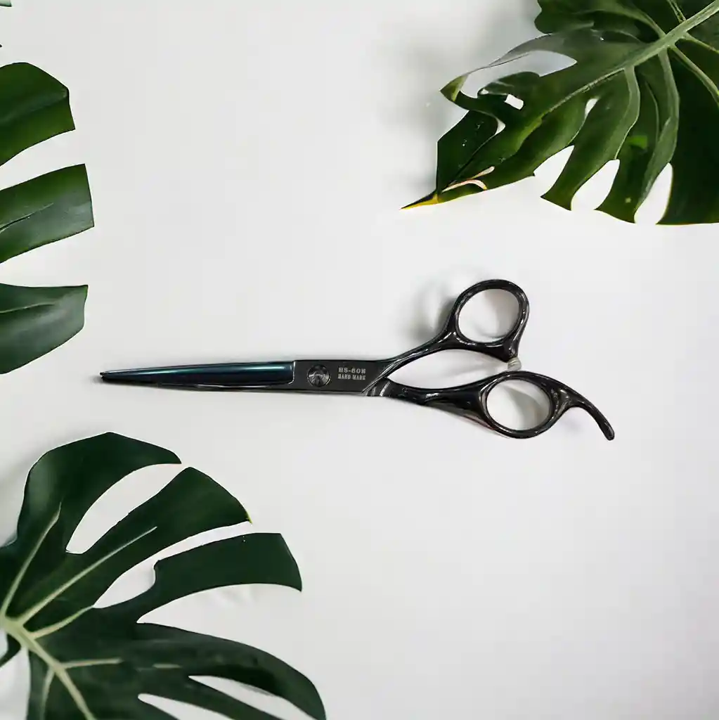 Tijera Profesional Corte De Cabello (filo Liso) Negra