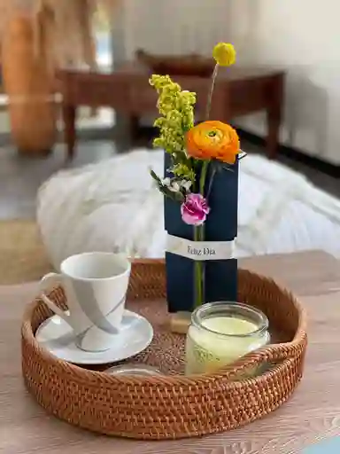 Tarjetero Floral