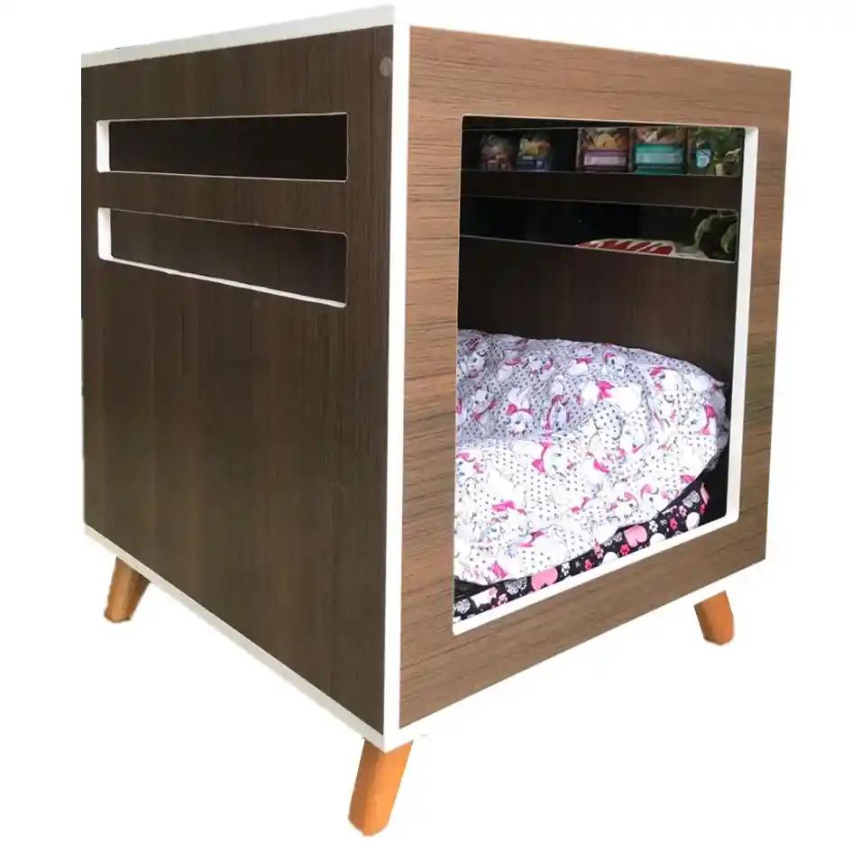 Mueble - Cama Para Mascotas | Medidas: 60 Cm X 60 Cm X 70 Cm