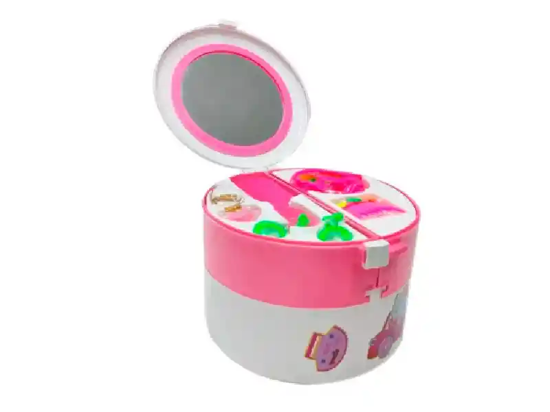 Neceser Set Belleza Espejo Maletín Para Niñas