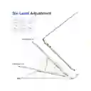 Base Soporte Portable En Aluminio Para Portátil Ergonómica Reclinable 7 Niveles