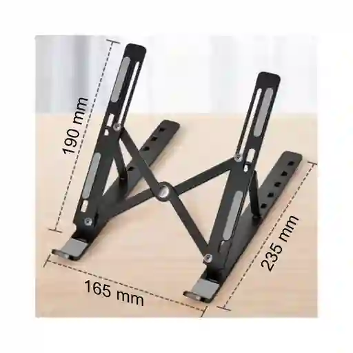 Base Soporte Portable En Aluminio Para Portátil Ergonómica Reclinable 7 Niveles