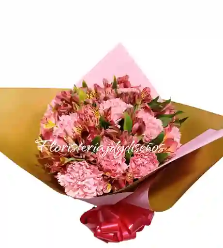 Bouquet De Clabeles Y Astromelia