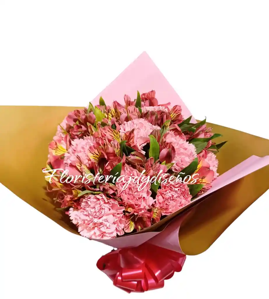 Bouquet De Clabeles Y Astromelia