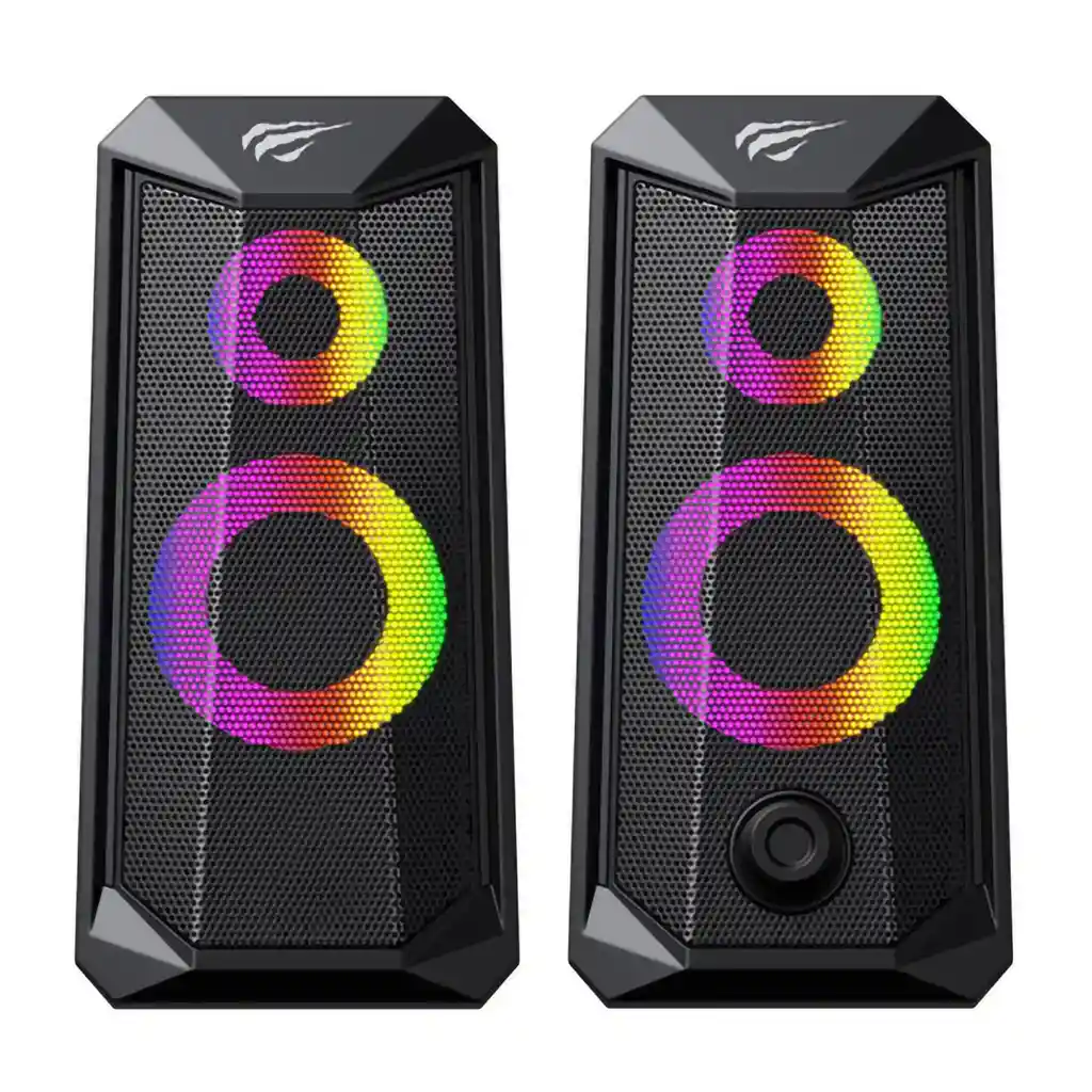 Parlantes Rgb Havit Hv-sk202 Usb Negro