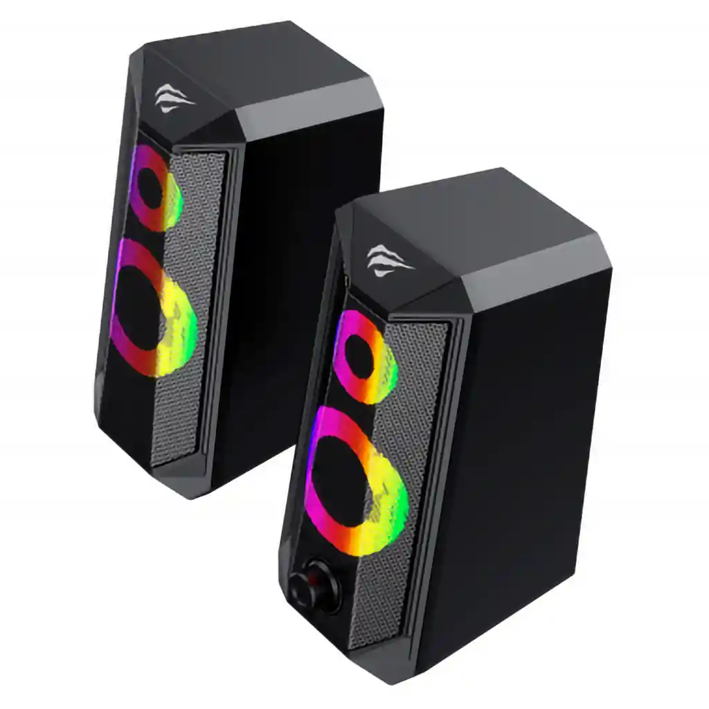 Parlantes Rgb Havit Hv-sk202 Usb Negro