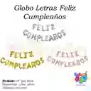 Globo Letras Feliz Cumpleaños