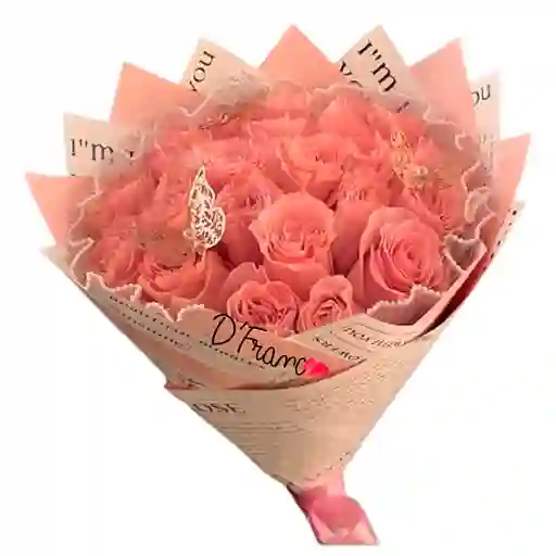 Ramo De Rosas Perlas