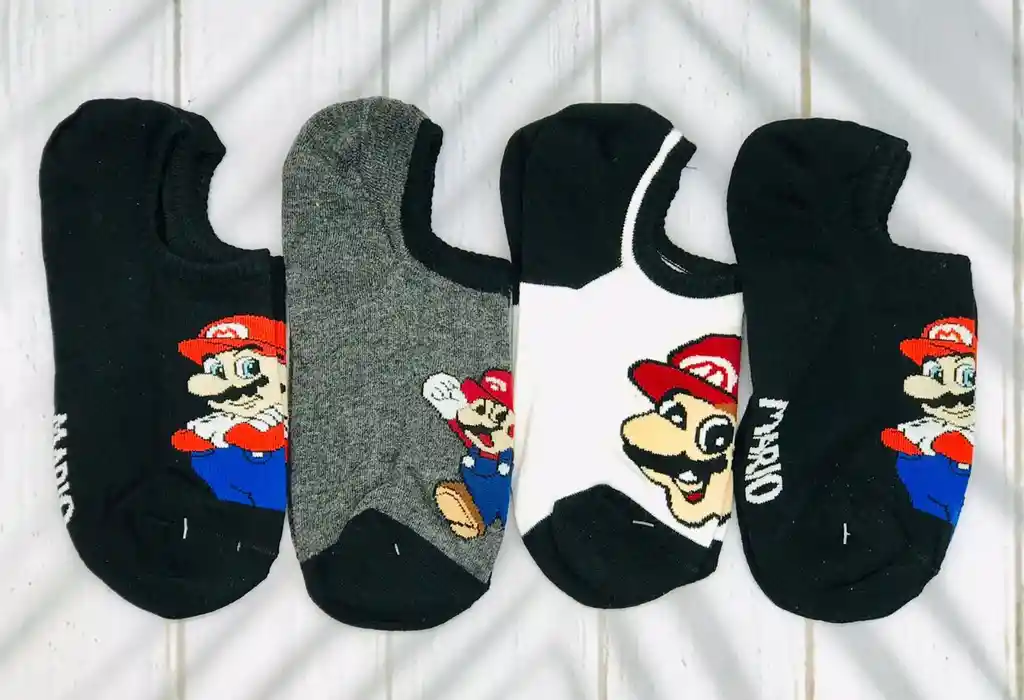 Medias Tobilleras Mario Bross