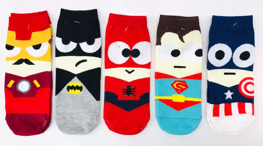 Medias Tobilleras Super Heroes