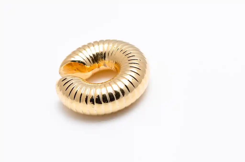 Earcuff Chunky Caracol Dorado