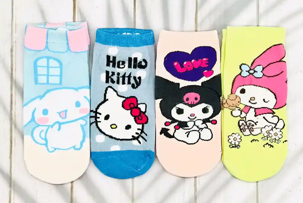 Medias Tobilleras De Hello Kitty