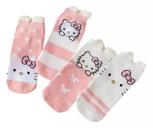 Medias Tobilleras De Hello Kitty