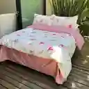 Funda Duvet Estampado Lirios Rosados Doble