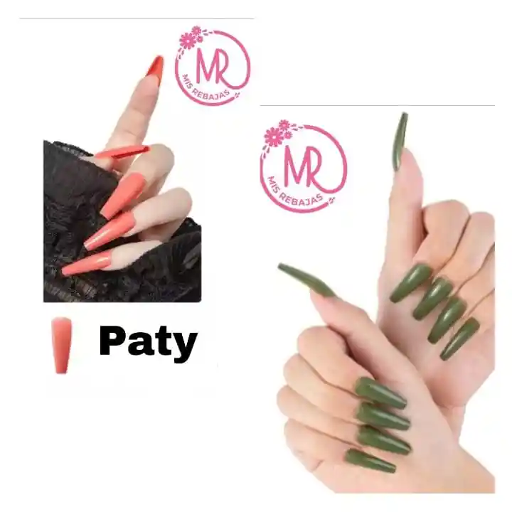 Oferta 2 Sets De Uñas Postizas Listas Para Usar O Decorar (paty Y Katy).