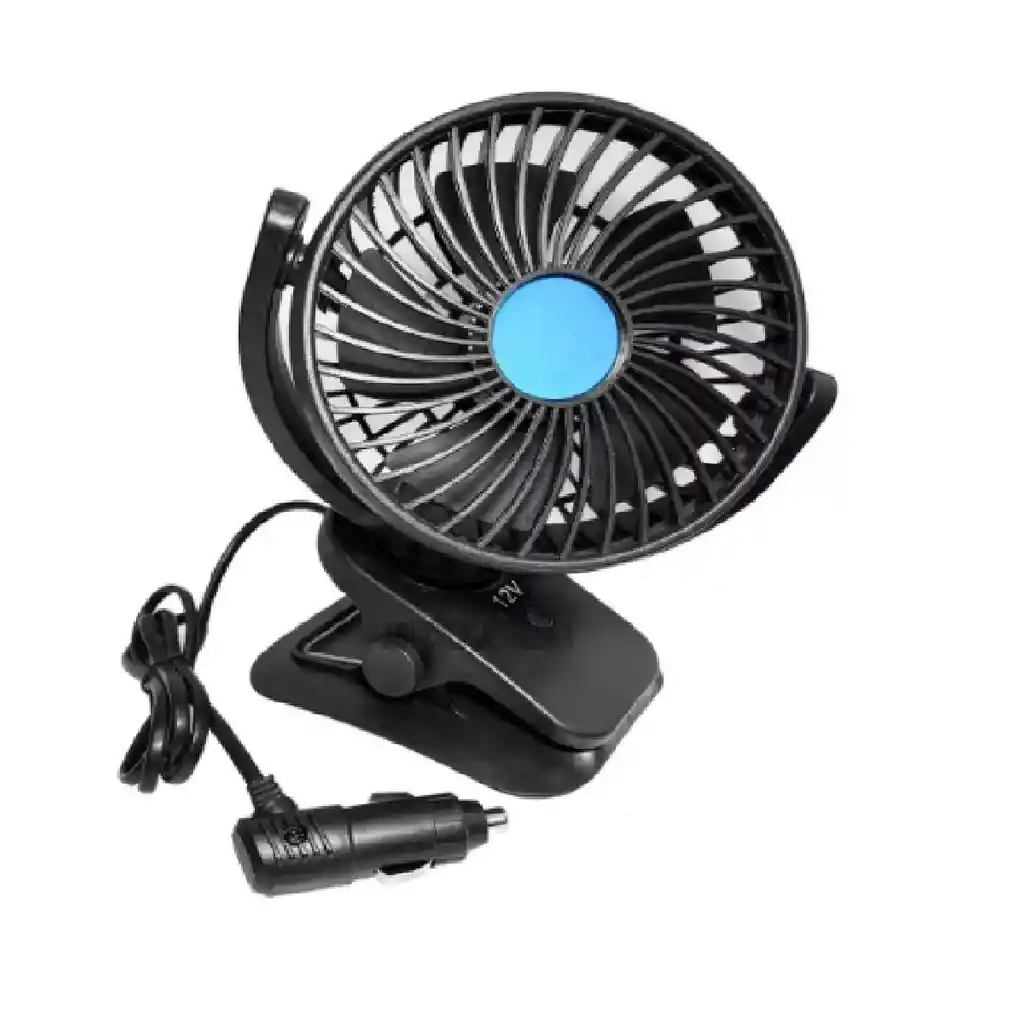 Ventilador Abanico Electrico De Pinza Cigarrera Carro 12v