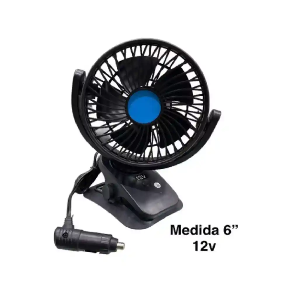 Ventilador Abanico Electrico De Pinza Cigarrera Carro 12v