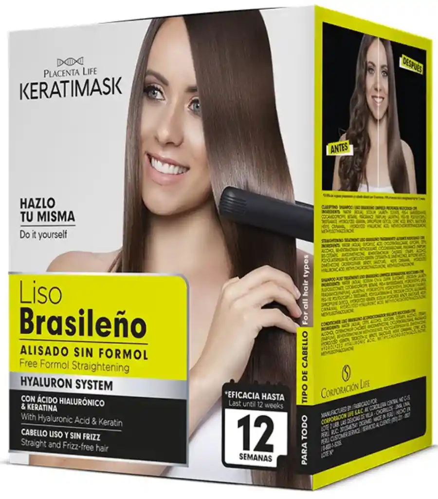 Kit Liso Brasileño Placenta Life Keratimask