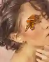 Aretes Topo Petalo De Mariposa En Filigrana