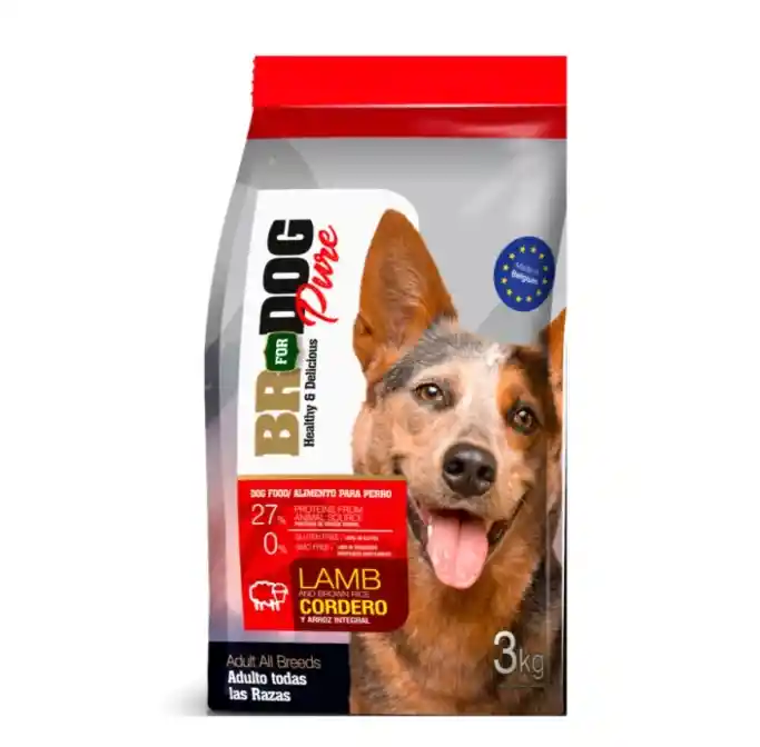 Br For Dog Todas Las Razas Cordero X 1kg