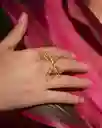 Anillo Abierto De Mariposa En Filigrana