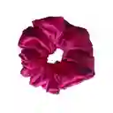 Scrunchies En Satín Color Fucsia