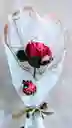 Solitario Flor Eterna Magenta