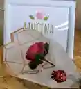 Solitario Flor Eterna Magenta