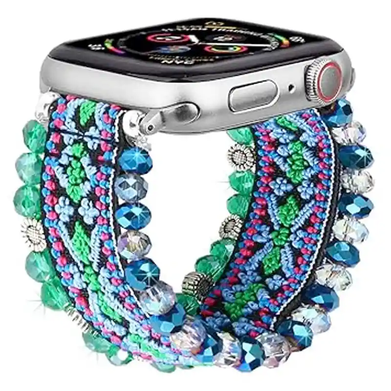 Pulso De Piedras Multicolor Para Apple Watch, Iwatch