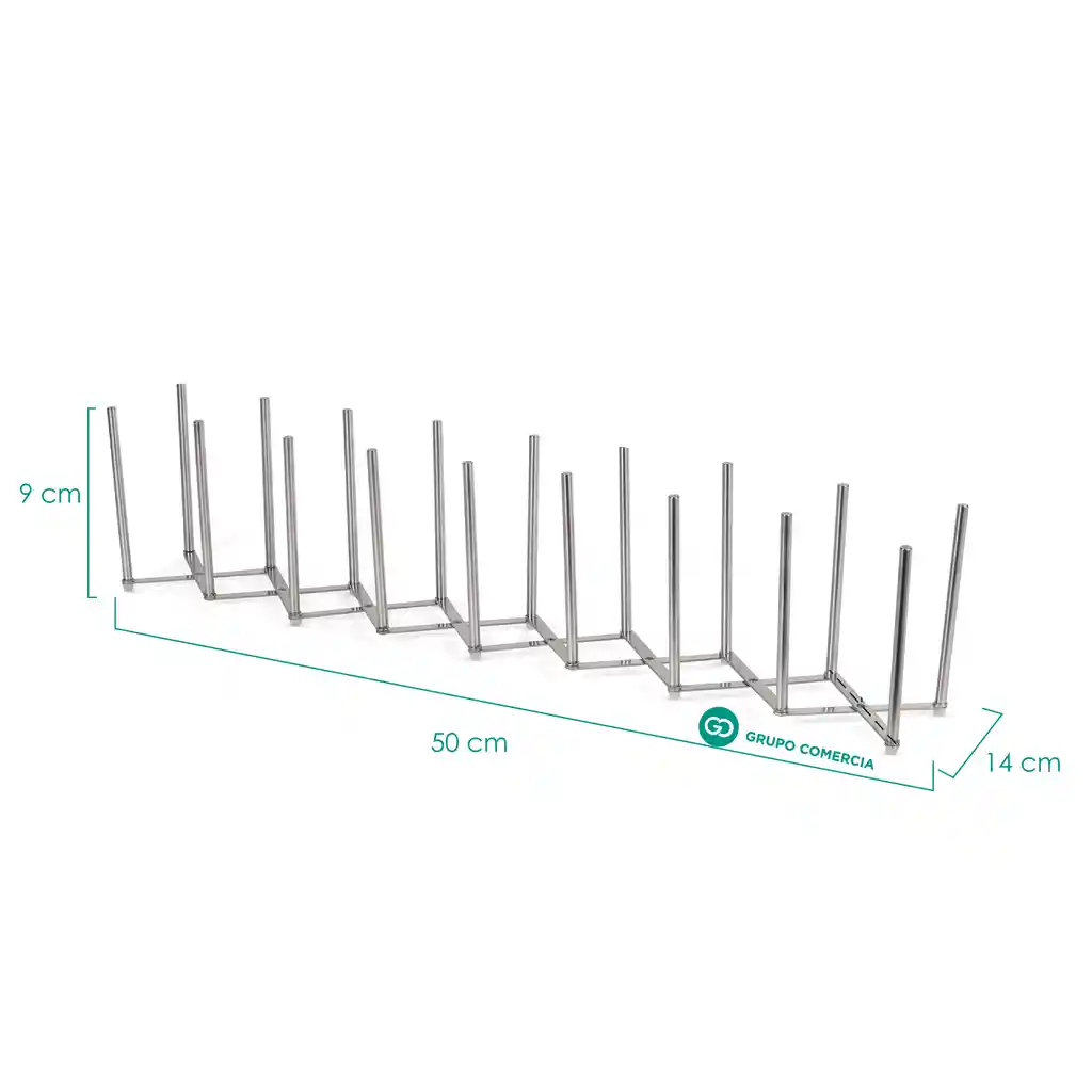 Organizador De Platos Retráctil Ajustable Acero Inoxidable