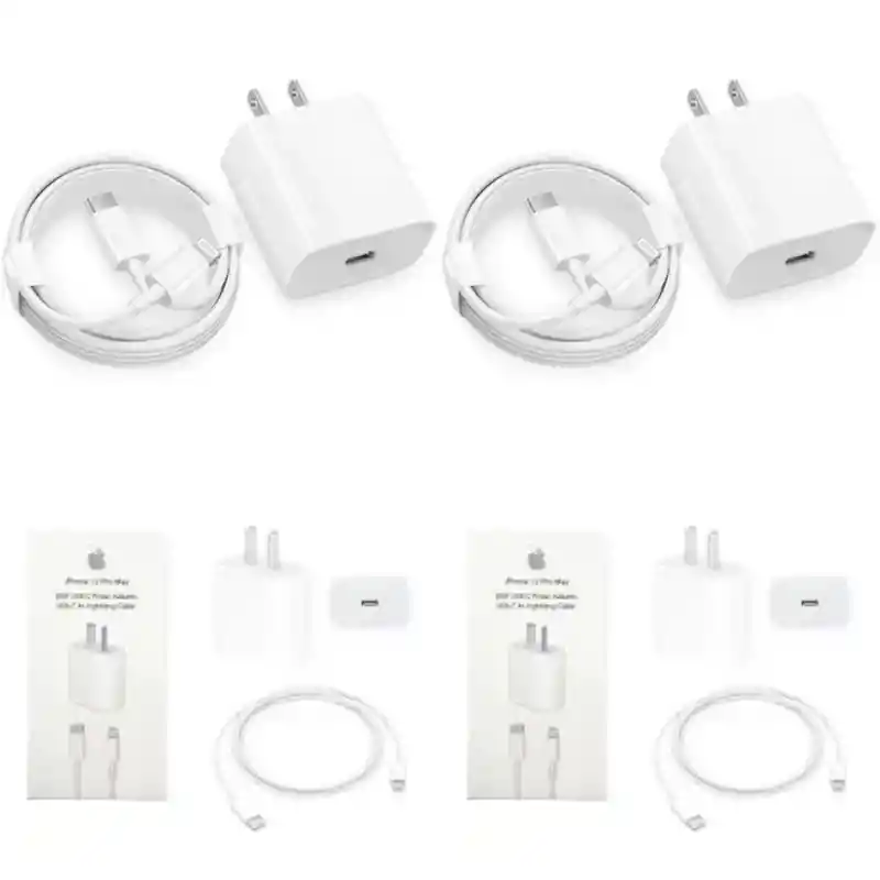 Cargador Iphone Carga Rapida 25w 2024 Iphone X/11/12/13/14 Y Mas X2 Unidades