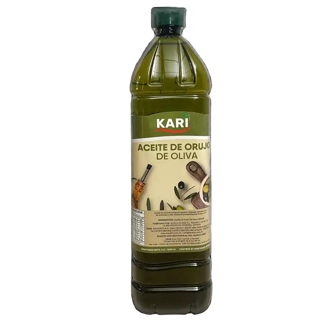 Kari Aceite De Orujo De Oliva Refinado (1 L)