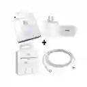 Cargador Iphone 20w Carga Rapida + Cable 1 Metro Hq Tipo Original 1:1 Premium Aaa Certificado Qi