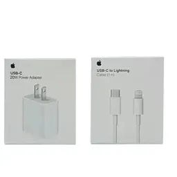 Cargador Iphone 20w Carga Rapida + Cable 1 Metro Hq Tipo Original Generico Certificado Qi