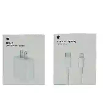 Cargador Iphone 20w Carga Rapida + Cable 1 Metro Hq Tipo Original 1:1 Premium Aaa Certificado Qi