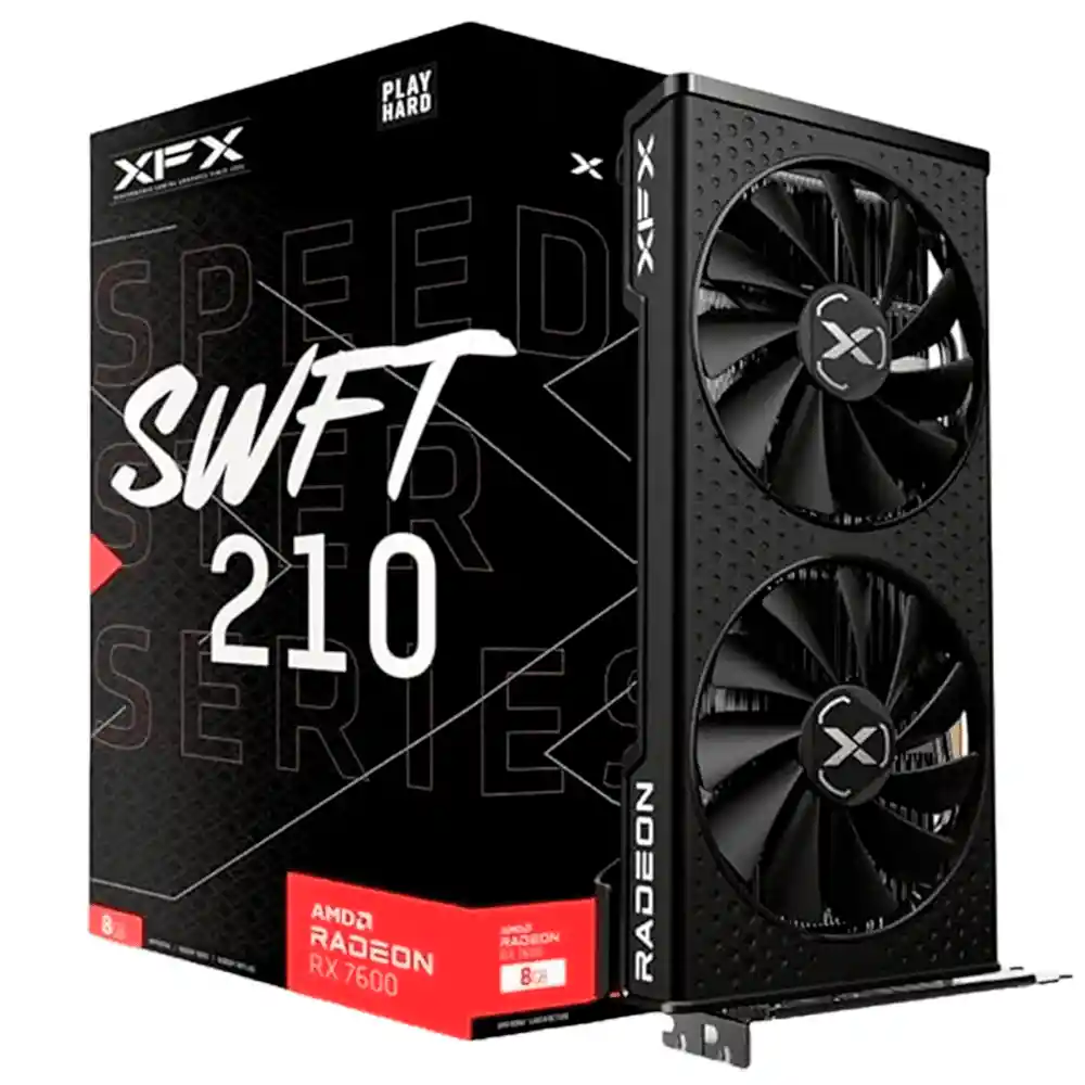 Tarjeta De Vídeo Amd Radeon Xfx Rx 7600 Swft 210 8gb