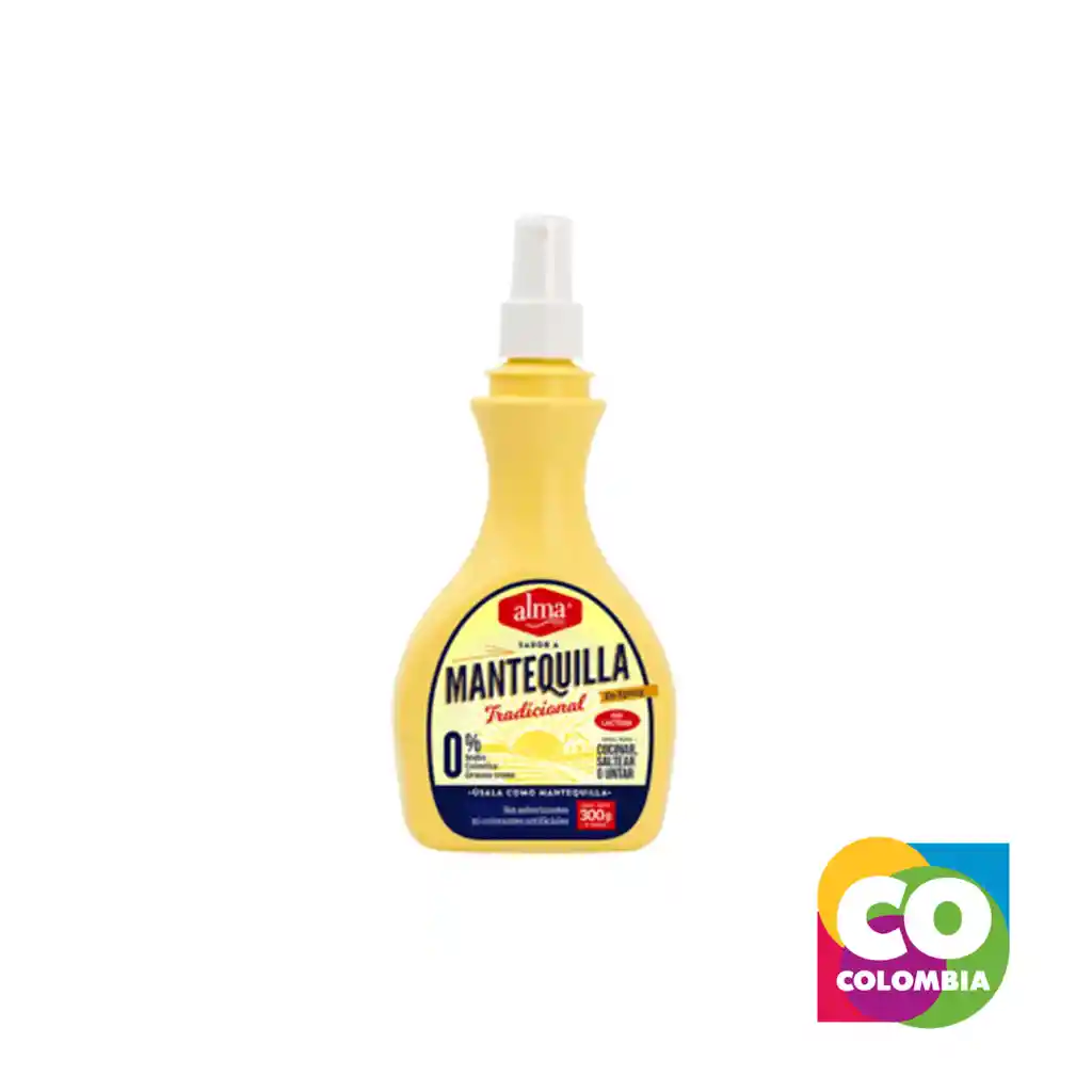 Mantequilla En Spray Finas Hierbas Marca Alma Embalaje De 1 Unidad Por 300g