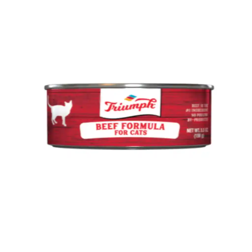 Lata Triumph Gato Beef X 156gr (carne)