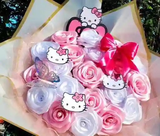 Ramo De Rosas Hello Kitty