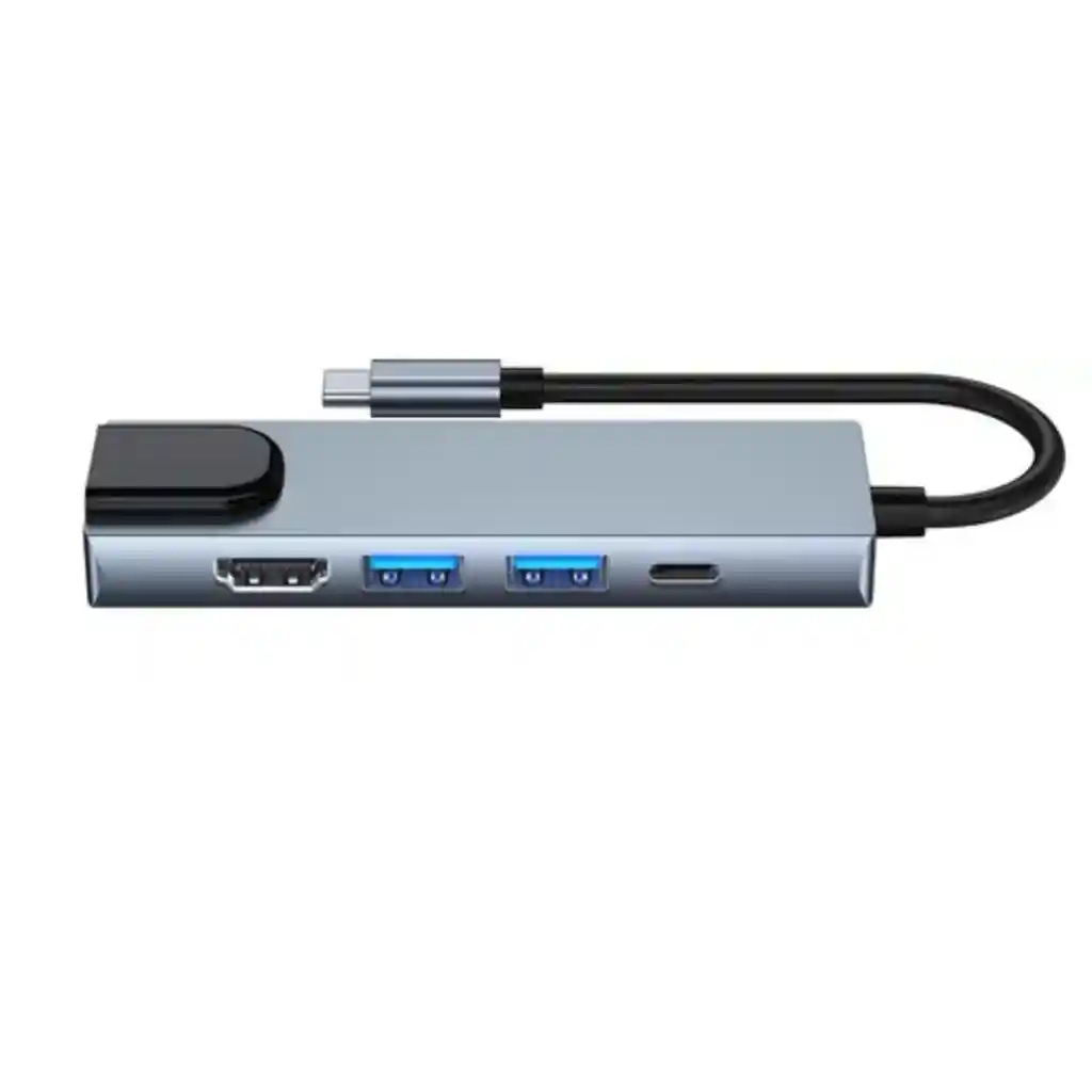 Adaptador Hub Tipo C 5 En 1 Ethernet Hdmi Usb 3.0 Pd